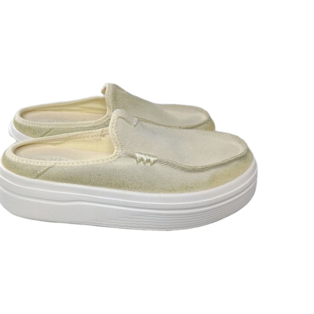 Hey Dude Austin Lift Classic Mule Shoes Women's Size 6 Custard Cream - Picture 3 of 11